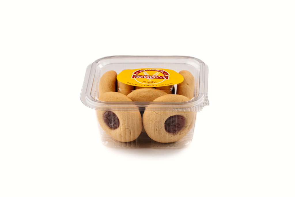 Μπισκοτακια βουτυρου με φράουλα